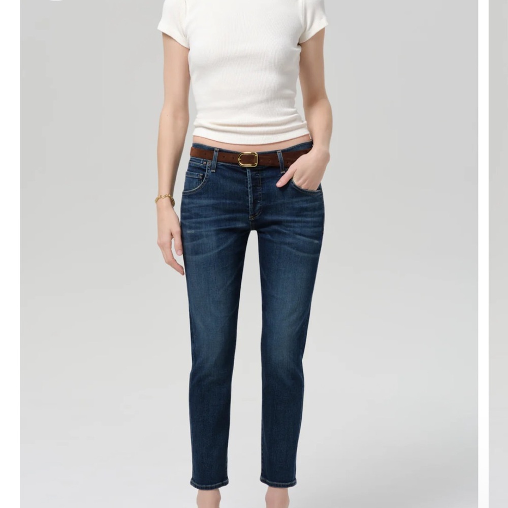 Women's Straight-Leg Jeans in Dark Blue Indigo